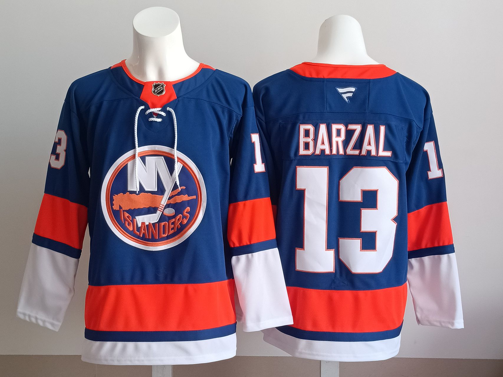 Men NEW York Islanders #13 Barzal Blue 2025 NHL Jersey style 001->detroit red wings->NHL Jersey